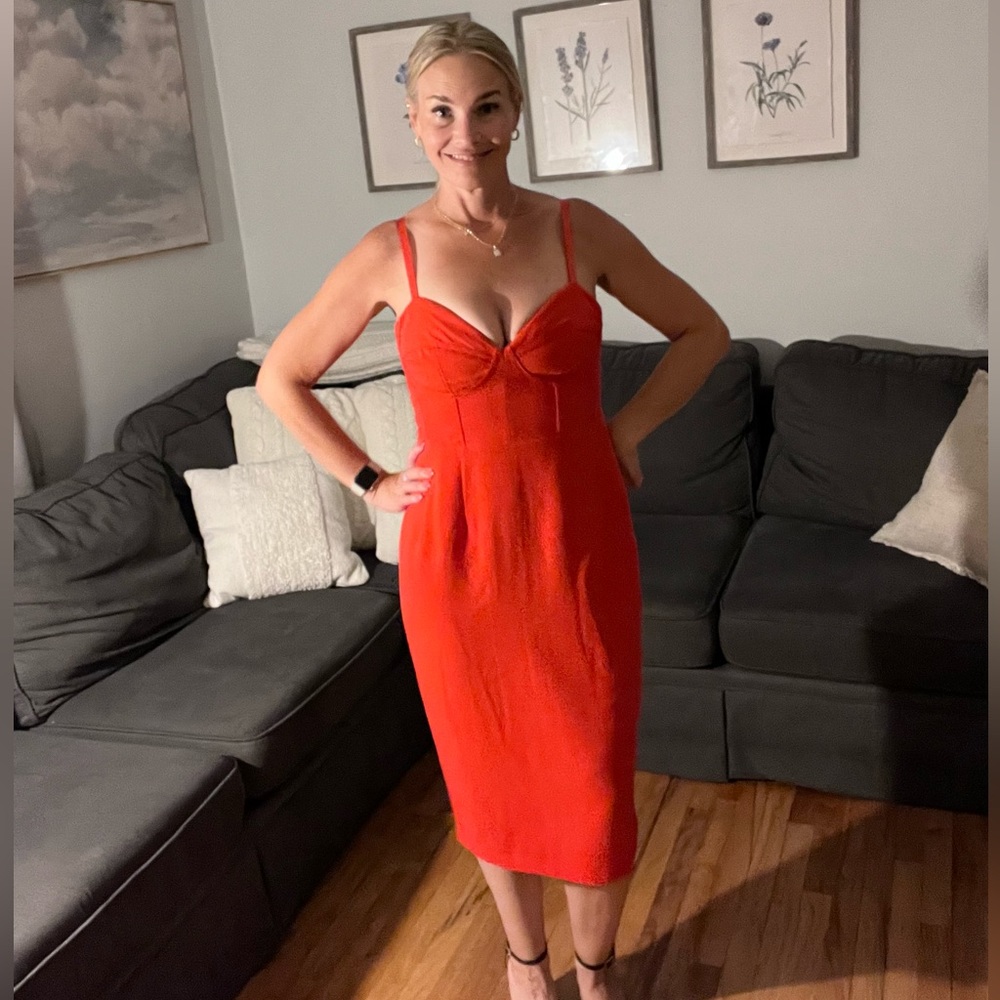 Red Bustier Size Medium Dress